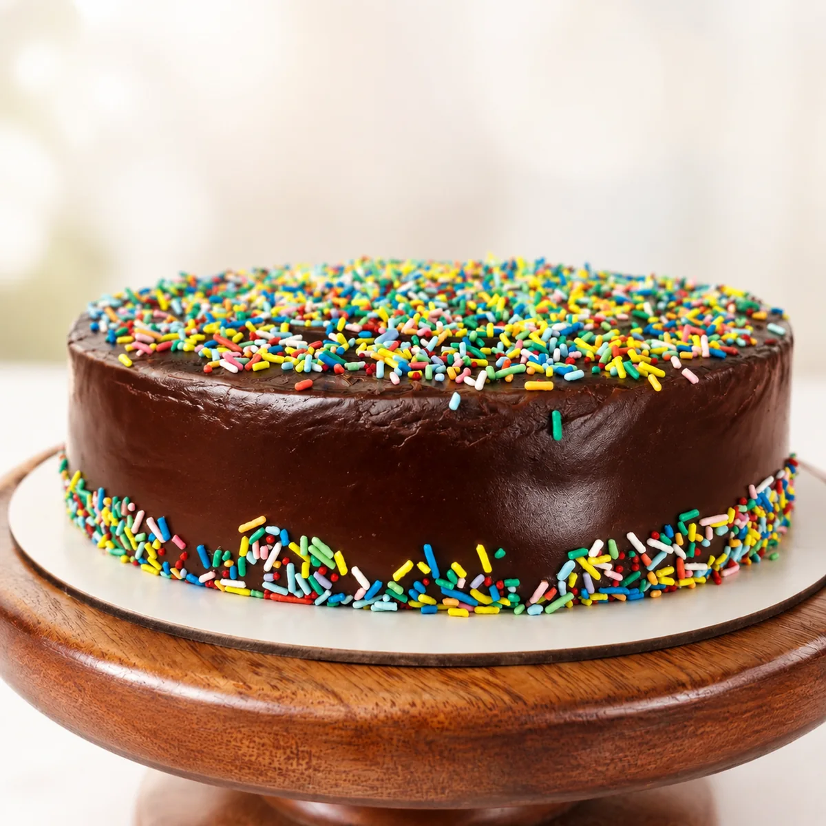 Bolo de Cenoura com Brigadeiro e Confeitos